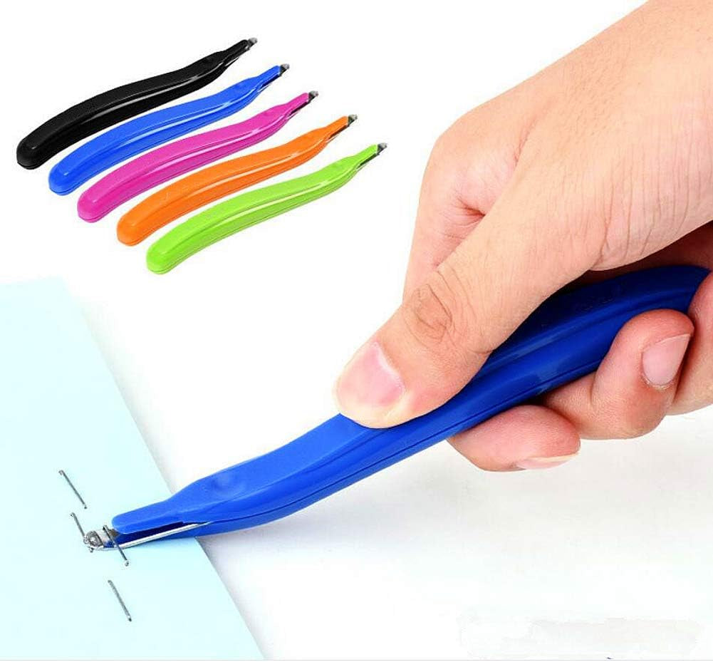 6 PCS Professional Magnetic Staple Remover Puller Rubberized Staples Remover Staple Removal Tool for School Office Home 5 Colors