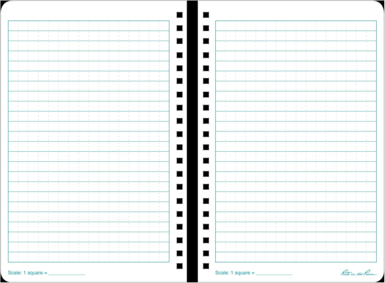 Weatherproof Side Spiral Notebook, 4.625" X 7", Yellow Cover, Universal Pattern, 3 Pack (No. 373L3)