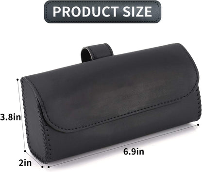 Sunglasses Holder for Car Sun Visor, Auto Eyeglasses Organizer Box, Vehicle Visor Accessories Glasses Protective Storage Case for Woman Man